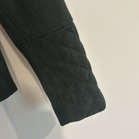 Kut from the Kloth green suede Moto Jacket size small - Picture 6 of 6